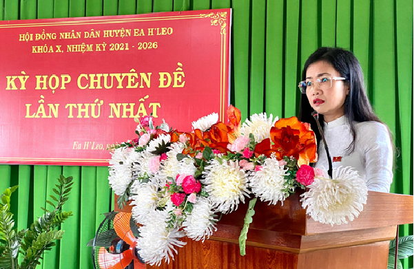 HĐND huyện Ea H’Leo tổ chức kỳ họp chuyên đề lần thứ nhất